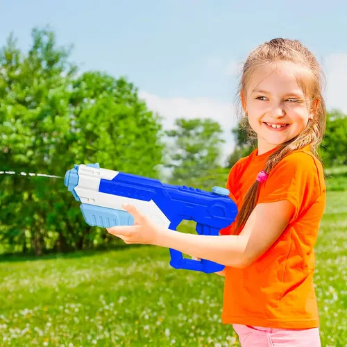 Pack De 4 Pistolas De Agua Con Efecto Fuegos Artificiales – Juguete Acuático Romántico Para Fiestas, Piscina Y Playa, 27 Cm De Largo