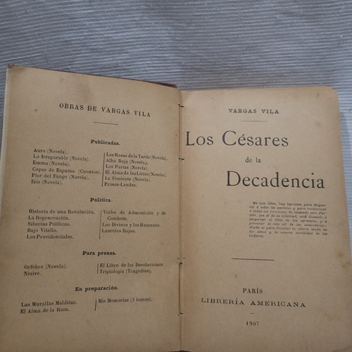 Imagen 4 de 10 de Los Cesares De La Decadencia Jose Maria Vargas Vila 1907