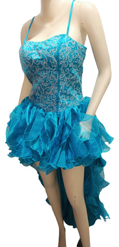 Vestido Para Quinceañera Como Azul 