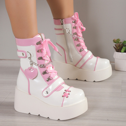 Platform Boots 2023 Punk Locomotive Cute Spice Girl Biker