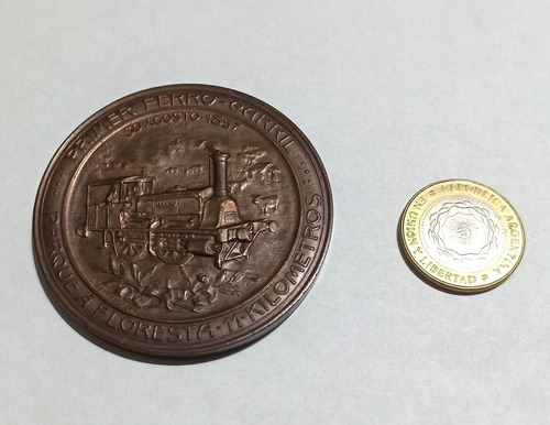 Medalla Antigua Ferrocarril - Gottuzzo 1907 - Numismatica