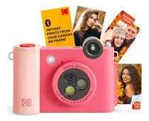 Comprar Kodak Smile+ Cámara De Impresión Instantánea Digital 2 En 1 E Impresora Fotográfica Inalámbrica Bluetooth 10 Mp, Lente Giratoria De Efecto Especial, Fotos Zink De 2 X 3 Pulgadas, Impresión A Través