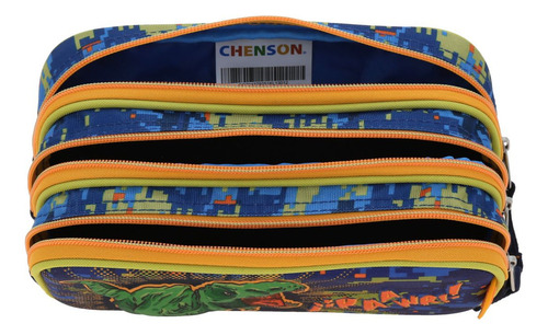 Lapicera Estuche Escolar Chenson Dinosaurio T-rex Korav