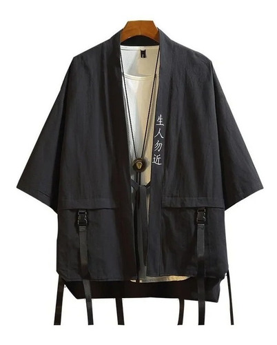 Chaqueta Tipo Kimono Japonés Para Hombre, Estilo Retro