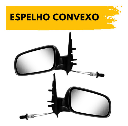 Par Retrovisor Saveiro Gol G3 G4 99 Ate 2012 C Controle 4p