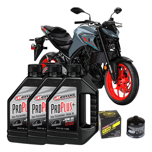 Kit De Mantencion Maxima 10w40 Pro Plus Yamaha Mt03/r3
