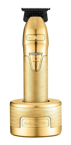 Combo Trimmer Inalámbrico Gold 787 Fx + Base De Carga Color Dorado