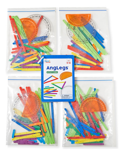 Conjunto De Pequenos Grupos Hand2mind Anglegs Geometry Manip