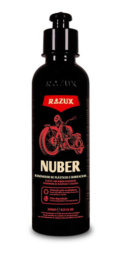 Nuber 240ml Razux - Renovador De Plásticos E Borrachas