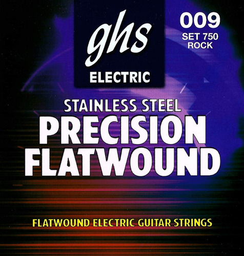 Ghs Guitarra Electrica Flatwound 9  42 750