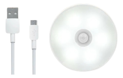 Lámpara Luz Led Sensor De Movimiento Recargable Cálida Fría