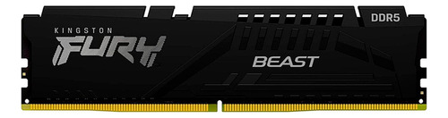 Memoria RAM Fury Beast color negro 32GB 1x32GB Kingston KF552C36BBE-32