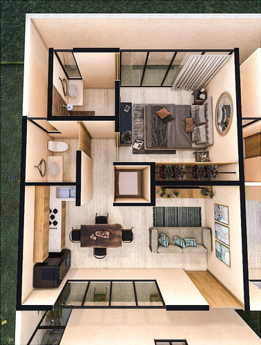 Departamento Con Amenidades En Dzitya, Modelo B,. A15