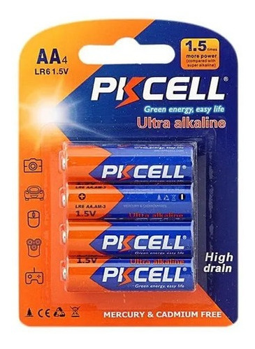 Bateria Pkcell Aa 2 Blister De 4 Unidades