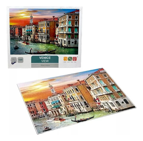 Rompecabezas 1000 Pcs. Canal De Venecia Italia Hermoso Unico