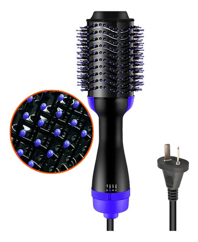 Cepillo Secador De Cabello Pelo Libercam CEP-20 Electrico Con Voluminizador 3 Niveles 220v