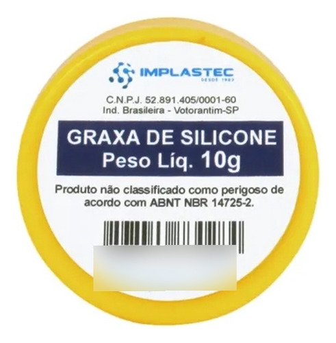 Graxa De Silicone Implastec Pote 10g Lgs200 P Airsoft Cooler