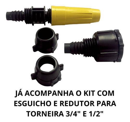 Mangueira 15 Metros De Jardim Trançada Resistente Flexível
