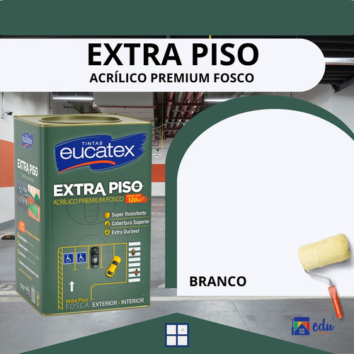 Tinta Eucatex Extra Piso Premium 1 8 L Escolha Cor