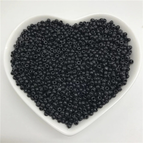 Mostacillas Cuentas Color Negro 4mm Mostacillon Costura