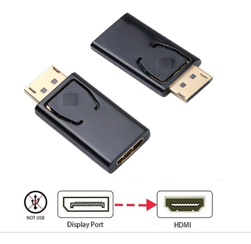 Convertidor Adaptador Displayport A Hdmi Video Computadora 