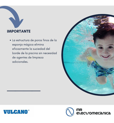 Imagen 4 de 10 de Esponja Vulcano Para Limpiar Bordes Pileta / Hidromasaje