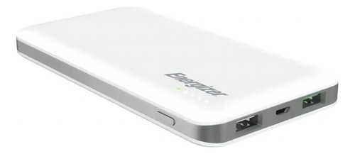 Carregador Portátil 10000mAh Energizer UE10025QC Branco QC 3.0