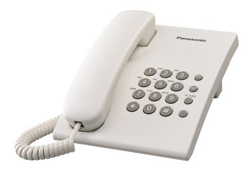 Teléfono De Mesa Panasonic Kx-ts500 Color Blanco