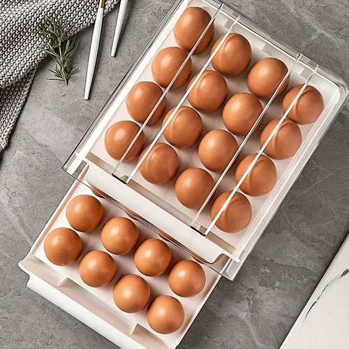 Xing Huevera De Almacenamiento De 2 Capas Para Refrigerador