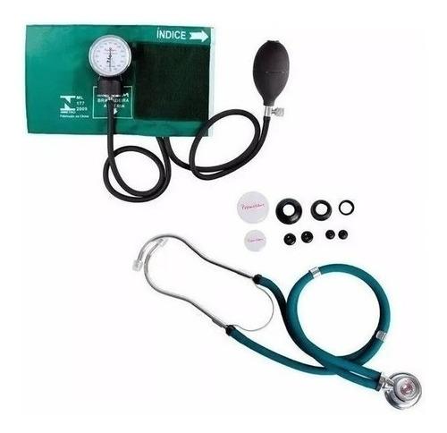 Kit Acadêmico C/ Esfigmomanômetro + Estetoscópio Duplo