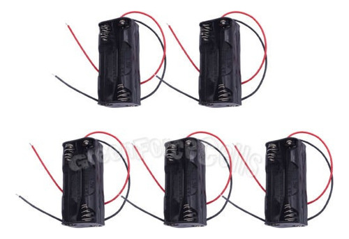 5 Piezas 4 Aaa 3a Doble Lado 1.5v Batería Soporte Almacenami