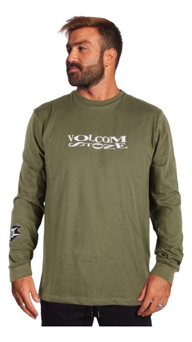 Remera Manga Larga Volcom Skate Vitals Hombre