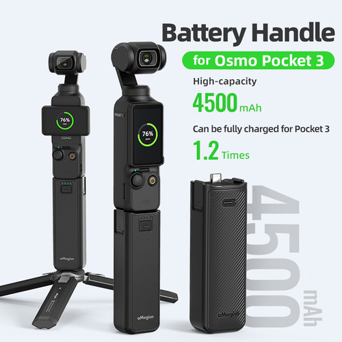 Mango De Extensión De Batería Dji Osmo Pocket 3 De 4500 Mah