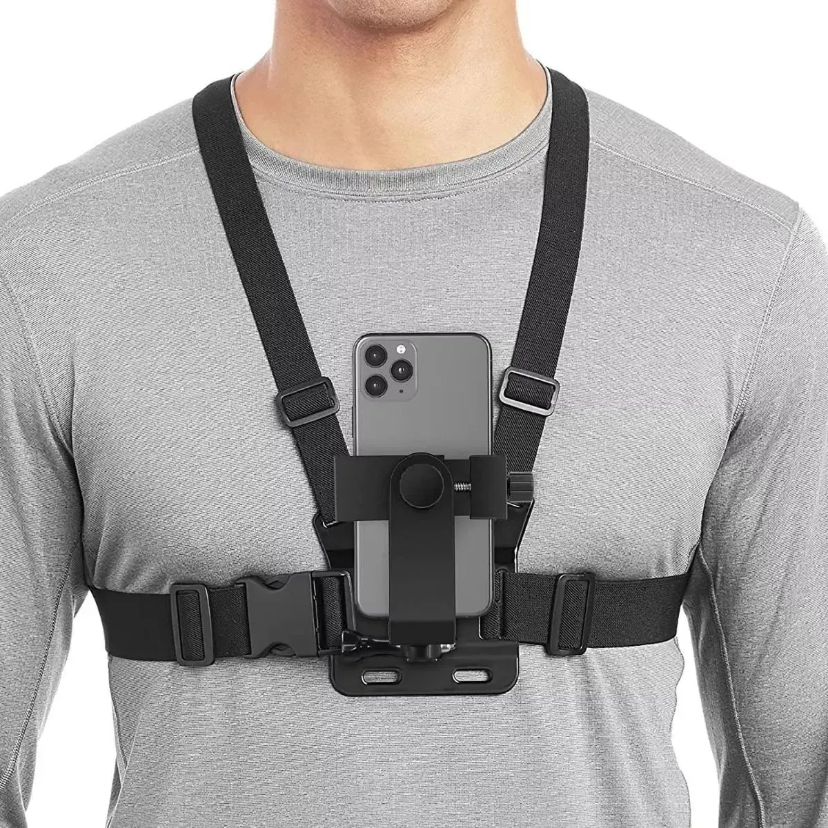 Para Gopro Móvil Ajustable Selfie Arnés De Pecho Soporte
