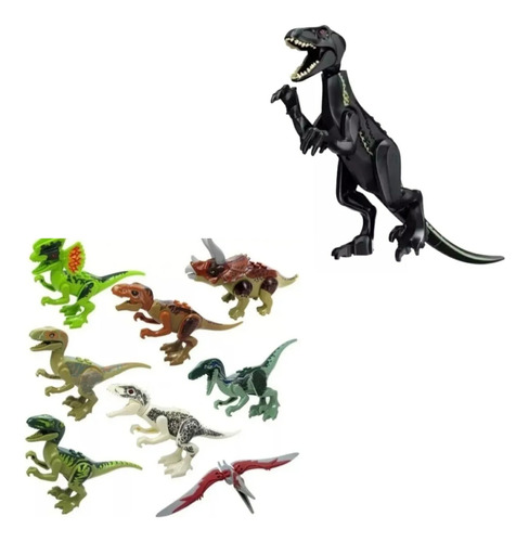 Indoraptor + 8 Dinossauros Pronta Entrega Frete Grátis 