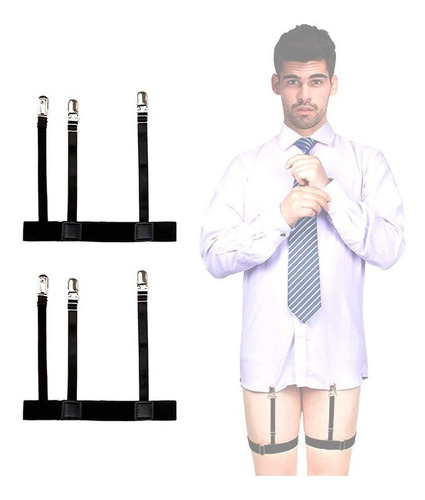 Imagen 1 de 7 de Sujetador Ajustable Tirante Antideslizante Para Camisas 2und