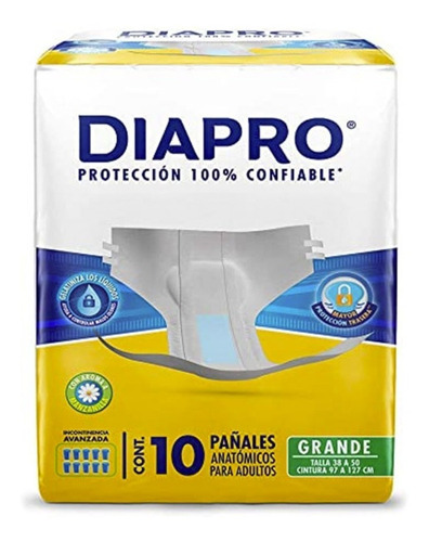 Pañal Confort Diapro Grande 40pz