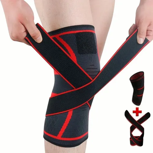 De 1 Par Rodilleras Elásticas Deportivas Compresion Para Gym