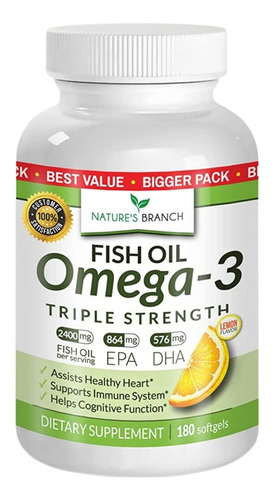 Natures Branch Omega 3 2400 Mg - Unidad a $1744