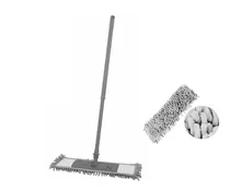 Comprar Mopa Lampazo Trapeador Plana Microfibra Con Cabo Extensible