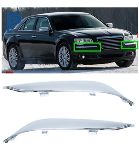 Par Moldura Izq Facia Defensa Chrysler 300 /300c 2011 - 2014