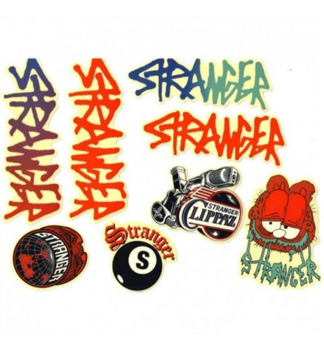 Calcomanias Bmx Stranger 8 Pack