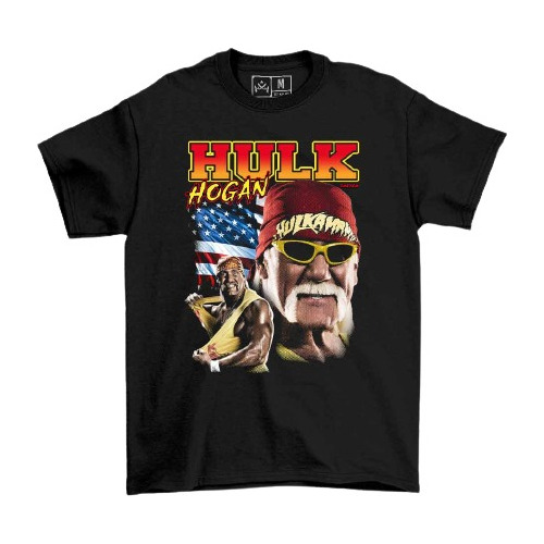 Camiseta Hulk Hogan Lucha Libre Bootleg Retro Wwe Emexem