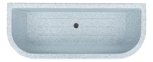 Maceta Floridis Pared Plástico 46 × 17cm Recoleccion Agua Simil Piedra Color Gris Claro