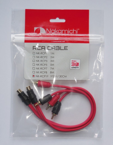 Cable Rca (y) Nakamichi Nk-rcp1f Cobre Libre De Oxigeno 1par