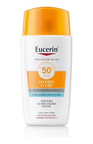 Protector Solar Hydro Fluid Facial Eucerin 50 X Ml