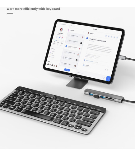 Adaptador Usb Tipo C A Hdmi Hub 4k Thunderbolt 3 Sd Multiple