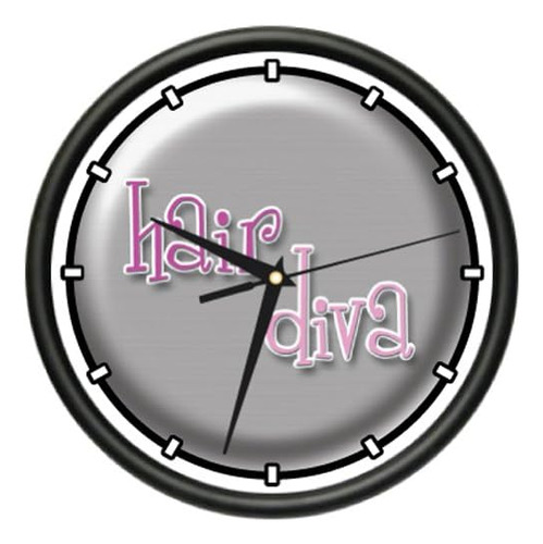 Signmission Beagle Diva Reloj De Pared Tejido Esteticista Be