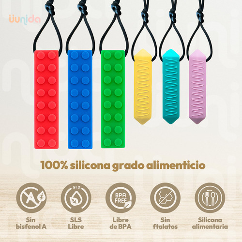 Uunida Bebê Silicone Mastigável Sensorial Mordedor -