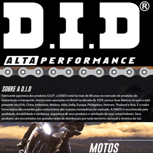 Corrente Yz 250 - 520 X 116 Vd Com Retentor Did